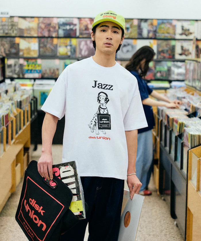 Limited Release diskunion×FREAK'S STORE Exclusive Dalmatian Big Silhouette Print Crew Neck T-Shirt