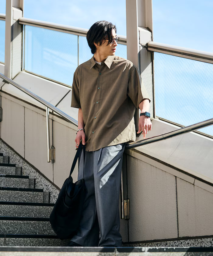 AiRide/AiRide Relax Fit Short Sleeve Regular Collar Shirt/Pocketable/Quick Drying/UV Cut [Limited Edition]