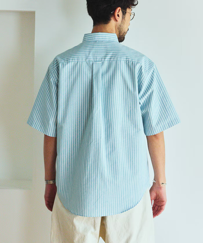 AIRDRY HIGH TECHYARN high-performance material oxford button-down shirt short sleeve moisture-wicking quick-dry