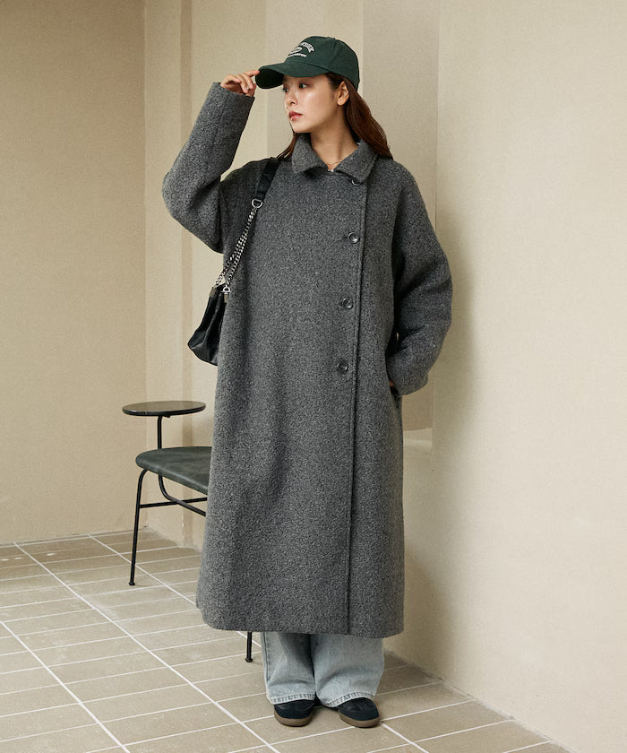 Multicolor Shaggy Long Coat Limited Edition