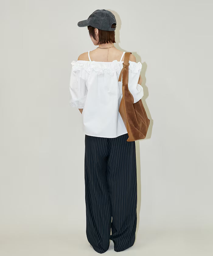 Frill Off-Shoulder Blouse Limited Edition