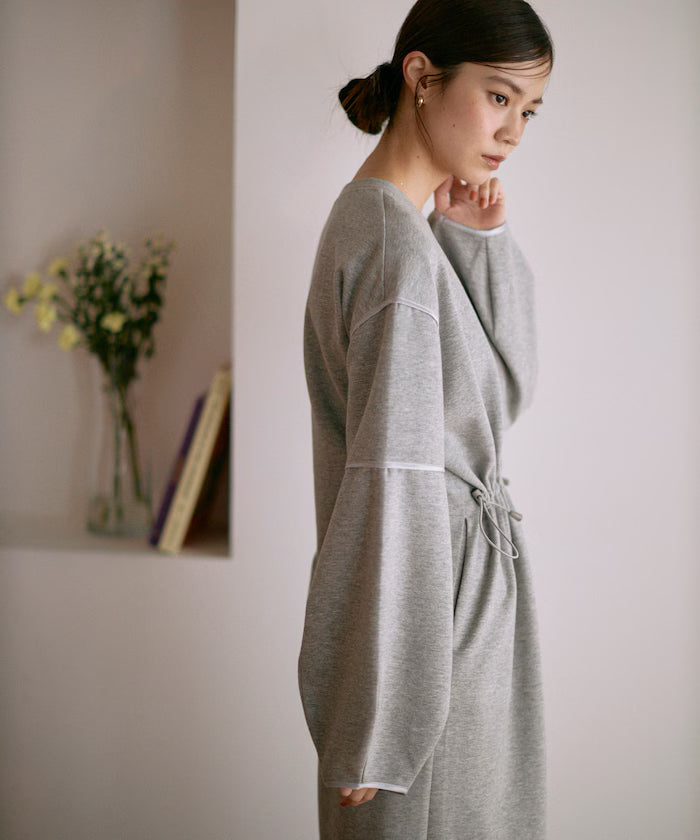 Cocoon Sleeve Damboru Sweat One-Piece / Spindle