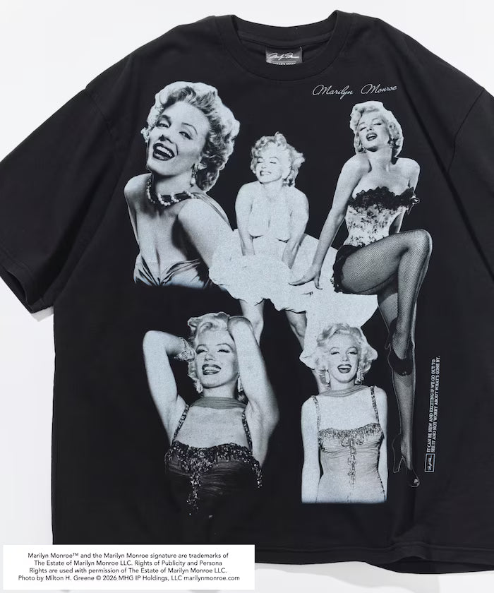 Marilyn Monroe Collective Art T-Shirt - Black
