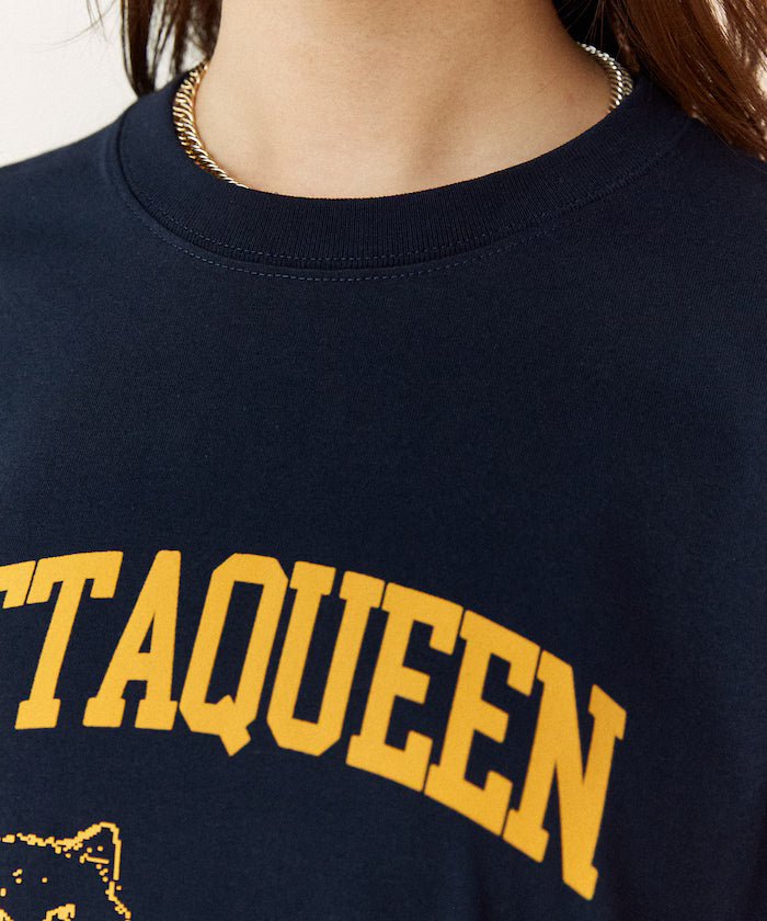<Functional Material> METAQUEEN Cat Print T-Shirt Limited Edition