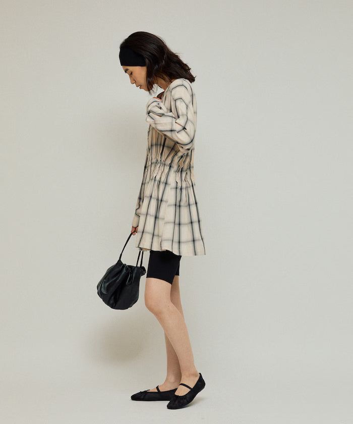 Ombre Check Tuck Shirt / Tunic