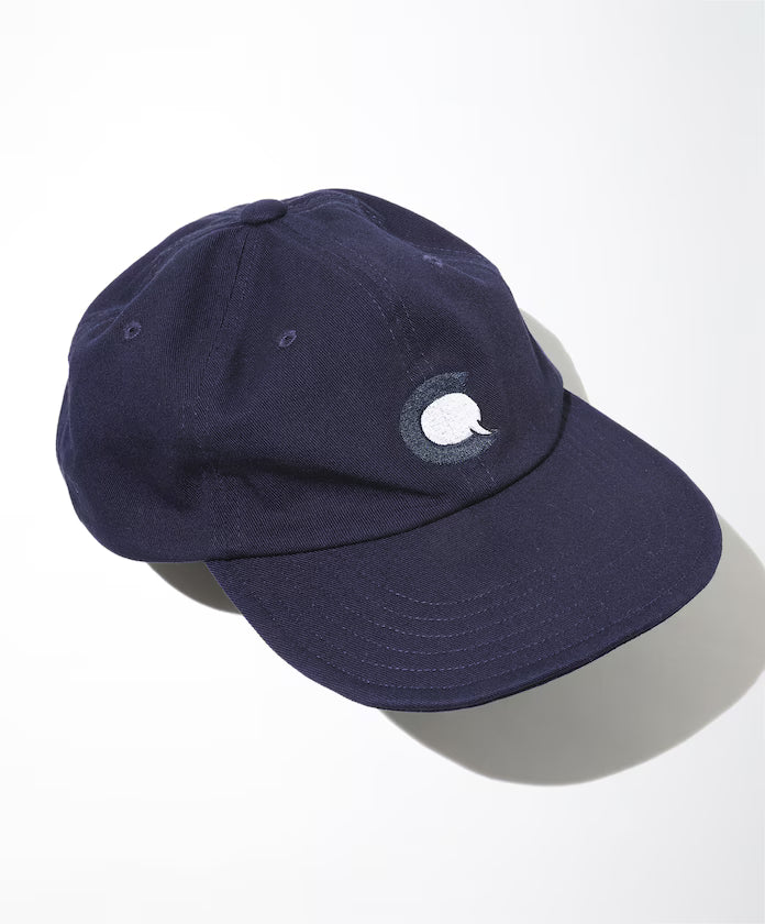 Cotton Twill 6 Panel Cap “C” - Navy