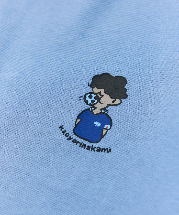 [Starting sale on May 22 at 12:00] kaoyorinakami × FREAK'S STORE/ Kaoyorinakami limited edition soccer ball boy Tee