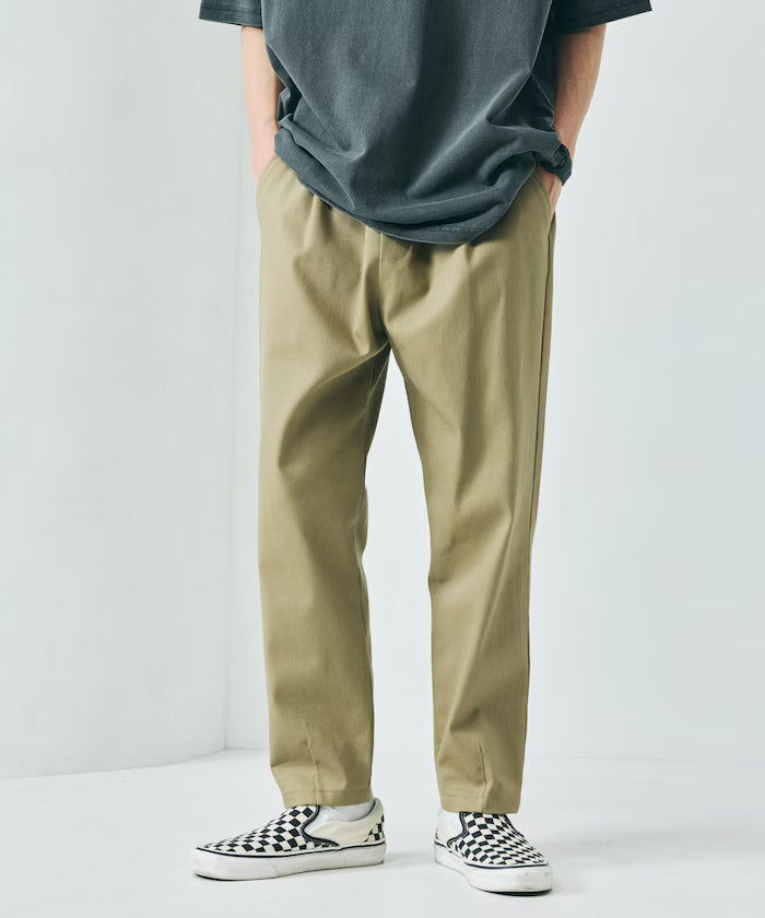 Basic Silhouette Stretch Easy Tapered Pants 【Limited Release】