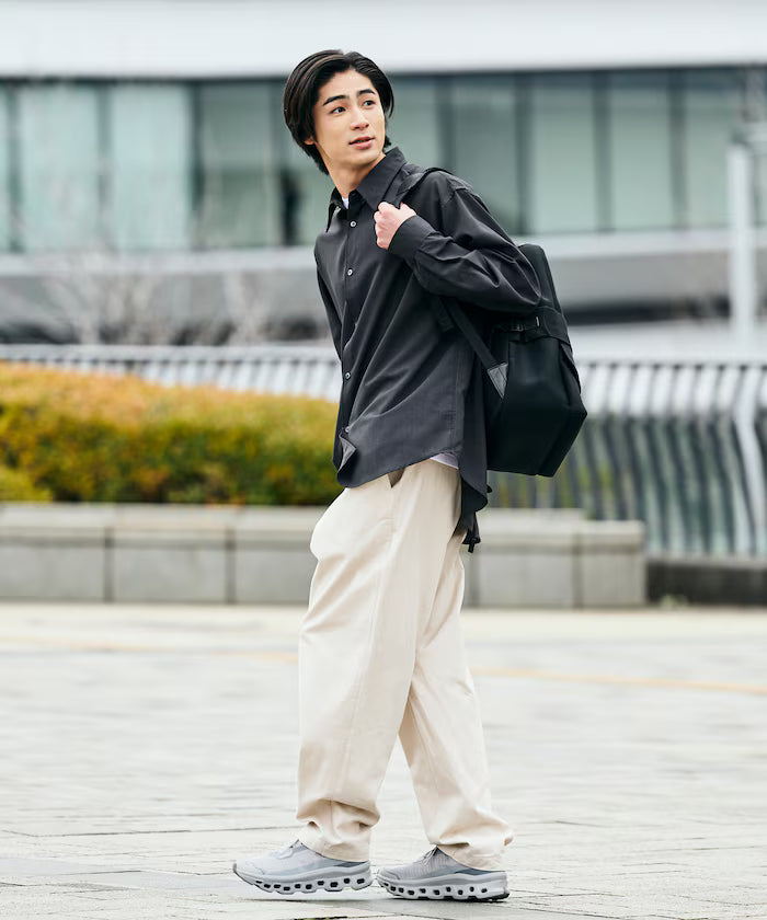 AiRide/Air Ride Relax Fit Regular Collar L/S Shirt/Pocketable/Quick Dry/UV Cut 【Limited Edition】