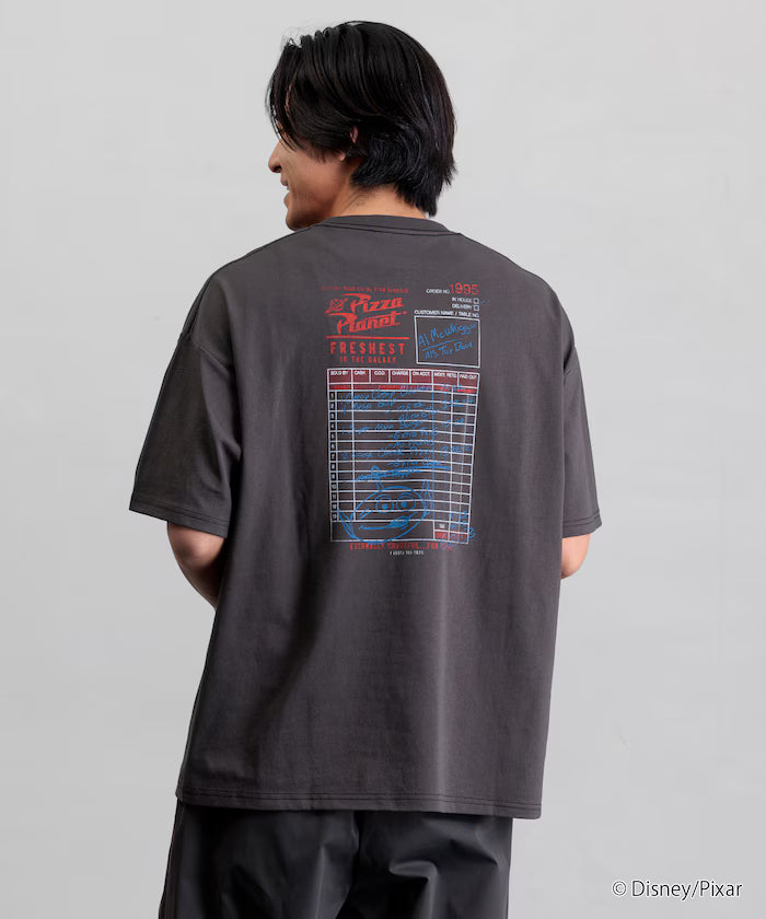 [TOY STORY] Exclusive Big Silhouette Back Print Crew Neck T-Shirt / Pizza Planet [Limited Edition]
