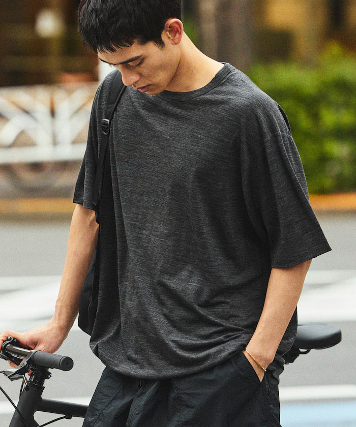 Washable Merino Wool Blend Spindle T-shirt