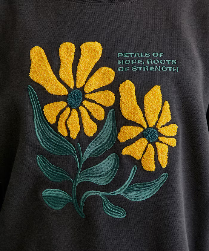 Daisy Embroidered Crew Sweat Limited Edition