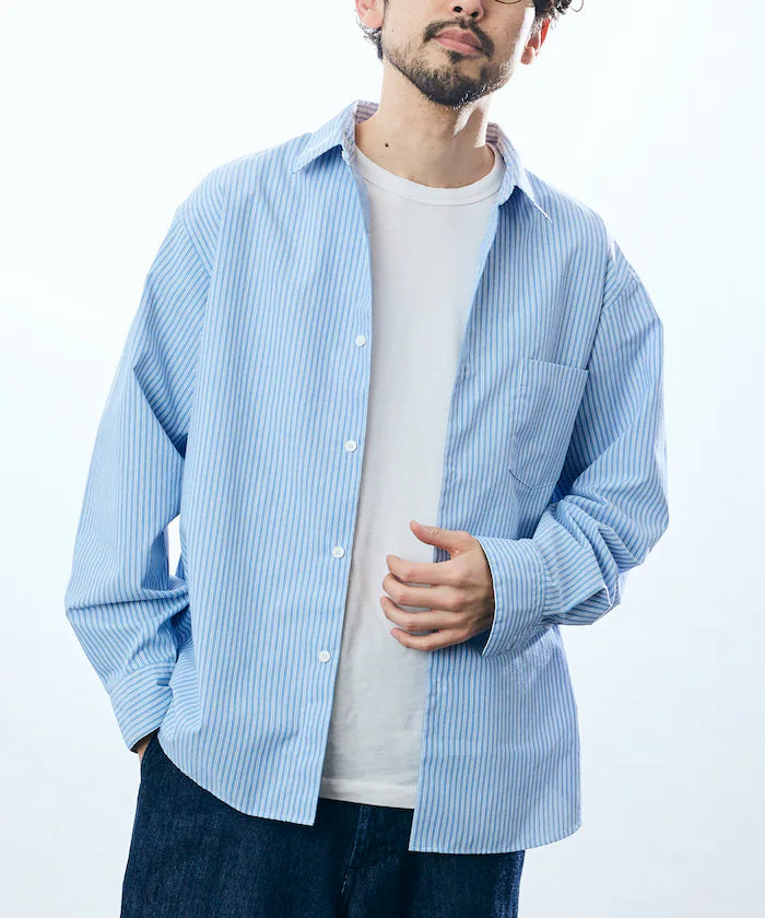 AIRDRY HIGH TECHYARN high-performance material broad regular color shirt long sleeve/quick-drying/heat shielding