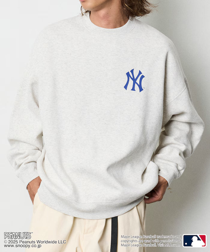MLB×PEANUTS Exclusive Big Silhouette Back Print Crew Neck Sweat/YANKEES [Limited Edition]
