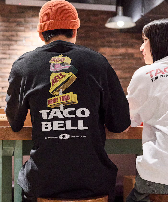 Limited Edition TACOBELL×FREAK'S STORE Exclusive Big Silhouette Back Print Crew Neck T-Shirt