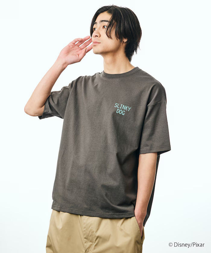 [TOY STORY] Exclusive Back Print Crew Neck T-Shirt / Slinky Dog [Limited Edition]