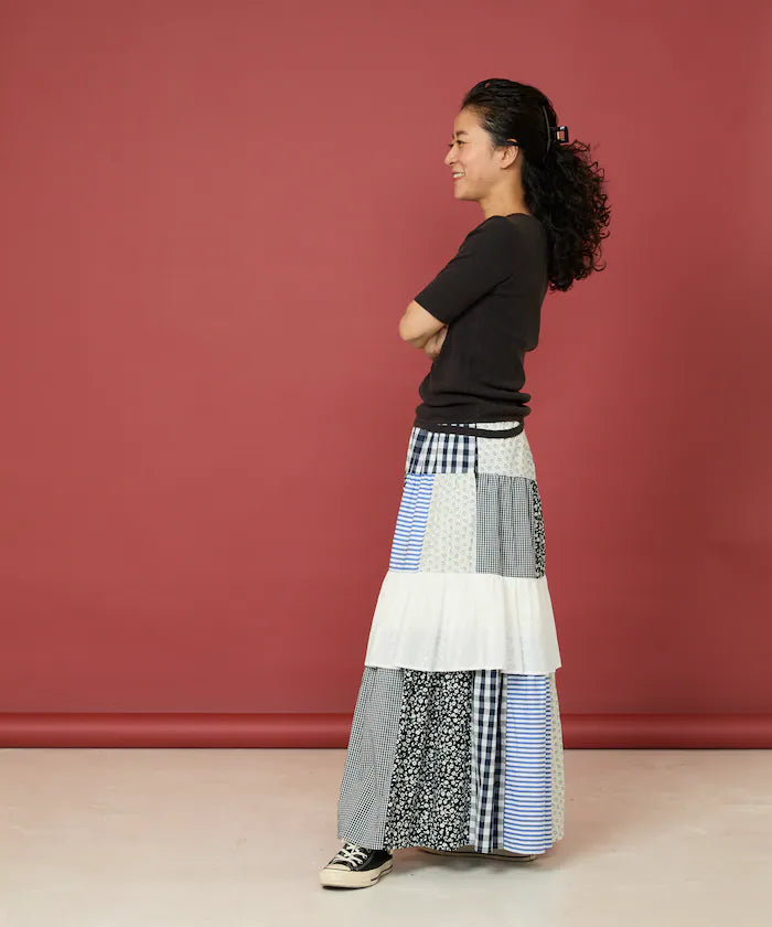 Eyelet Frill Deformed T-Shirt