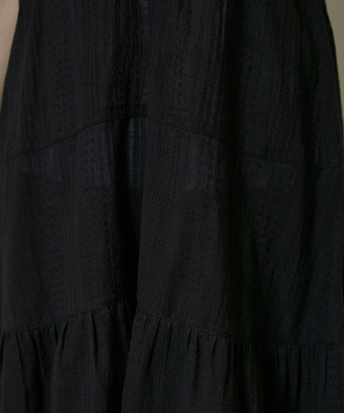 India Cotton Ruffle Tiered Camisole Mini Dress Limited Edition