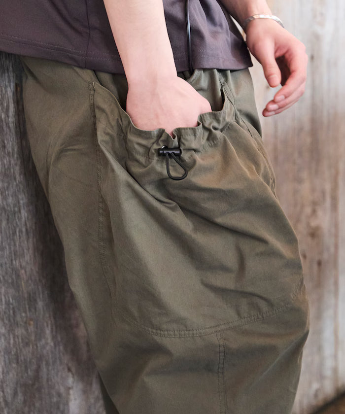 Wide Silhouette Barrel Leg Pocket Code Easy Cargo Pants [Limited Edition]