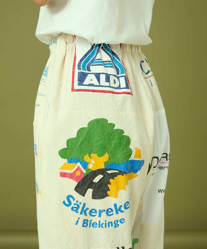 vintage European eco bag remake pants