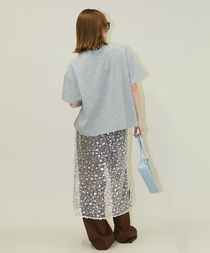 <contact cool> Cool Ponte Henry Neck T-Shirt Limited Release