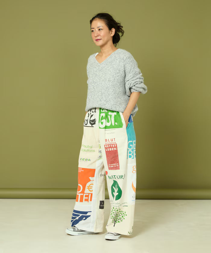 vintage European eco bag remake pants
