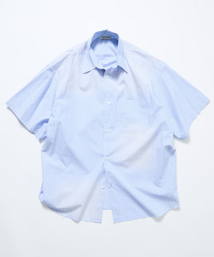 Big Silhouette Damage Processing Regular Color S/S Shirt/Check/Stripe/Fade Processing [Limited Edition]