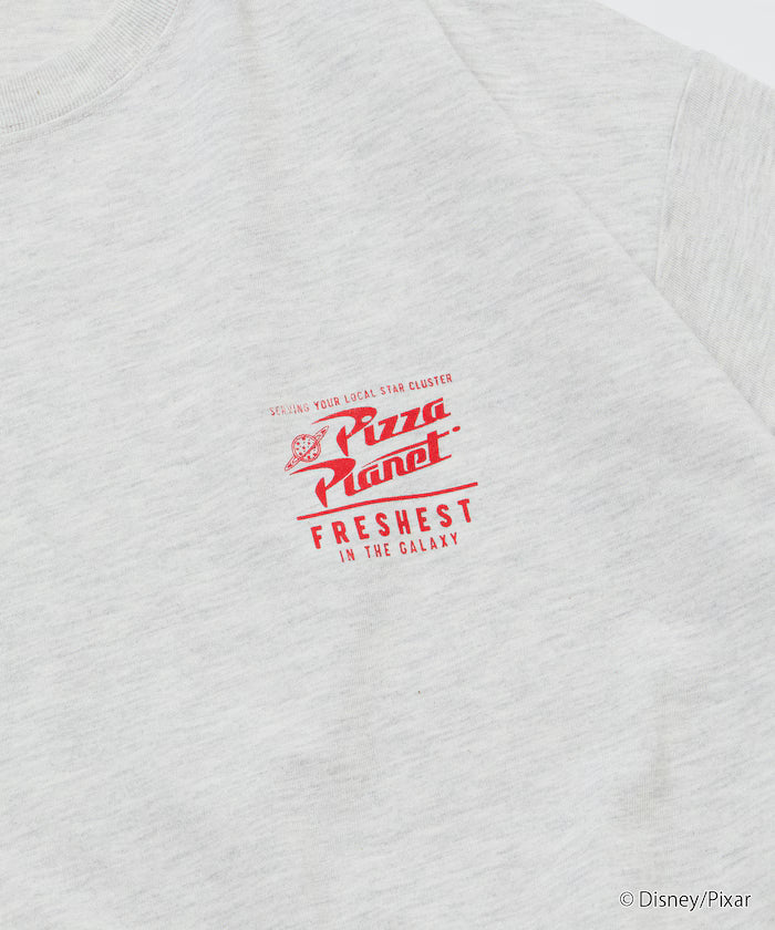 [TOY STORY] Exclusive Big Silhouette Back Print Crew Neck T-Shirt / Pizza Planet [Limited Edition]