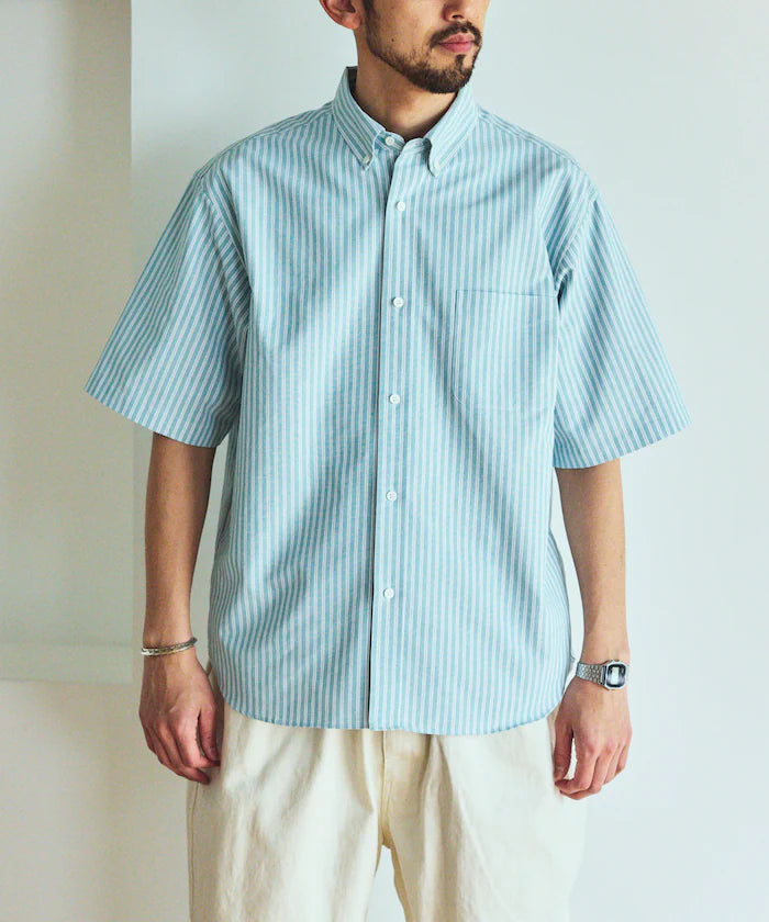 AIRDRY HIGH TECHYARN high-performance material oxford button-down shirt short sleeve moisture-wicking quick-dry
