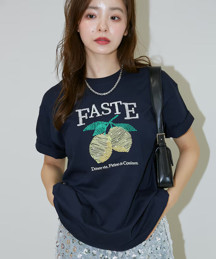 Lemon Embroidery T-shirt Limited Edition