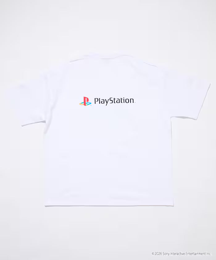 Big Silhouette Crew Neck Print T-shirt/PlayStation Sarugatchi/WHAT IS A PIPOSARU 【Limited Edition】