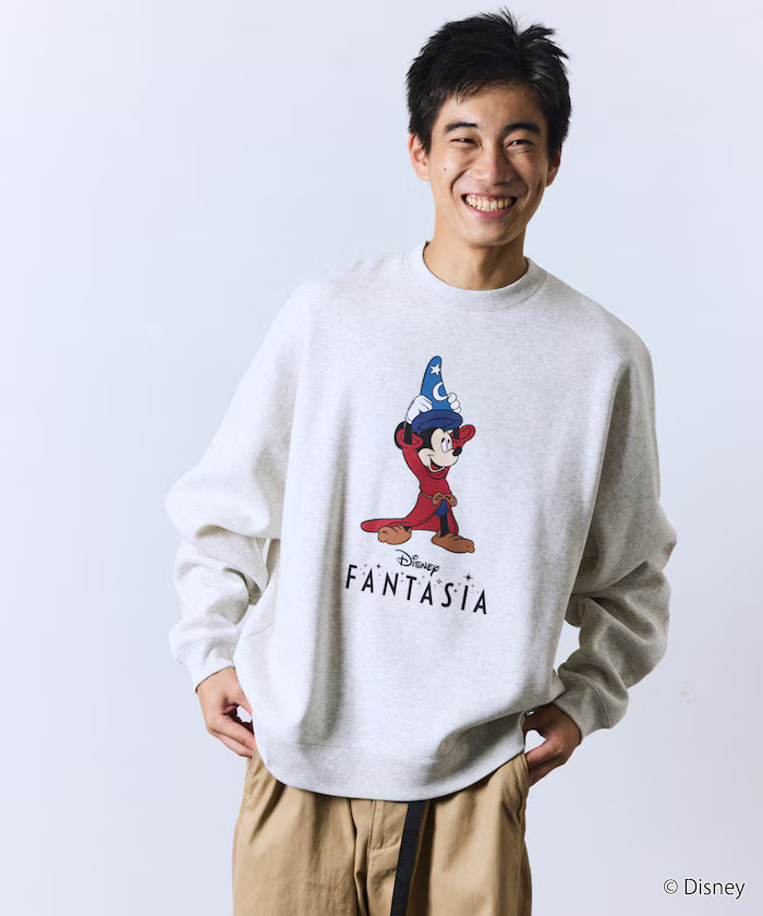 DISNEY / Disney / 'Fantasia' / Mickey Mouse / Relax Fit Printed Crewneck Sweatshirt 【Limited Edition】