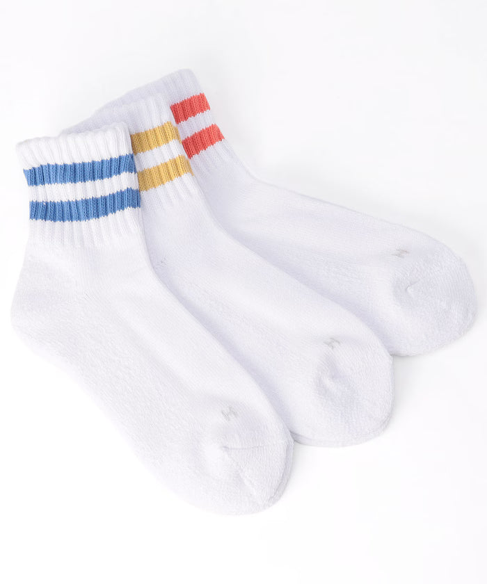 Shinka Color Line Quarter Socks (fits 25.0-27.0cm) - Other/Pattern 1