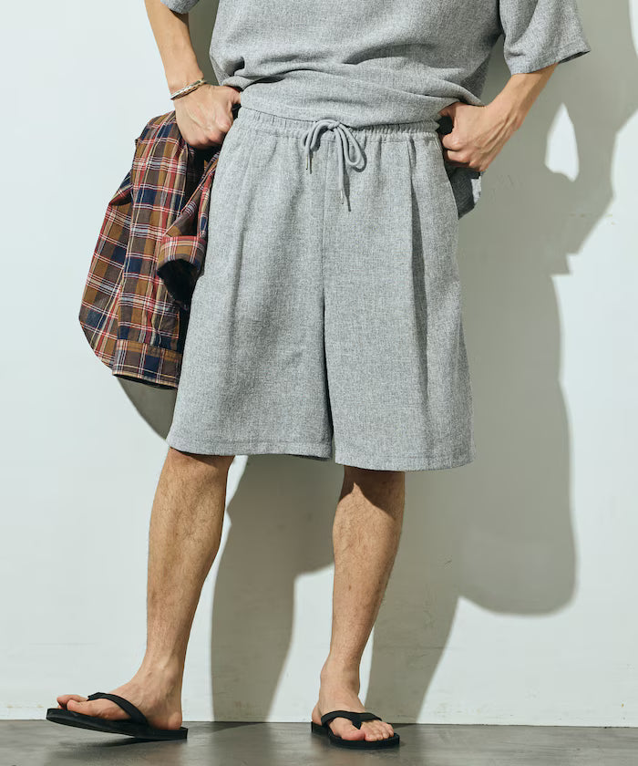 Summer Tweed Easy Wide Shorts / Compatible with Setup
