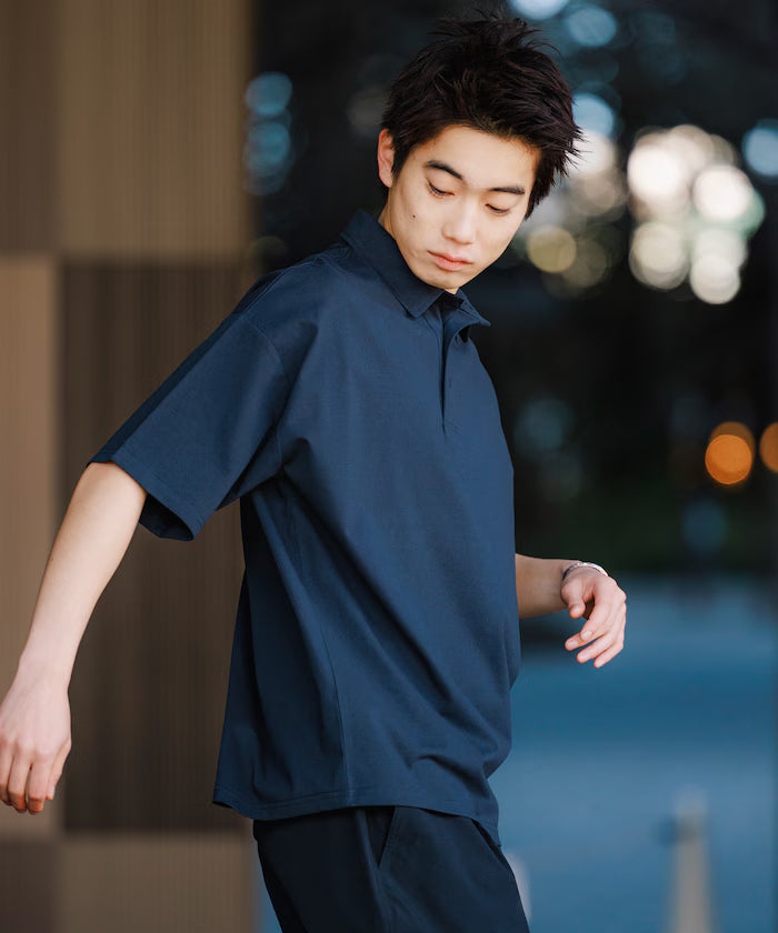 STORATECH/Stratech Big Silhouette Polo Shirt/Antibacterial/Odor Resistant/Sanitizing/UV Cut/Contact Cooling/Quick Drying 【Limited Release】