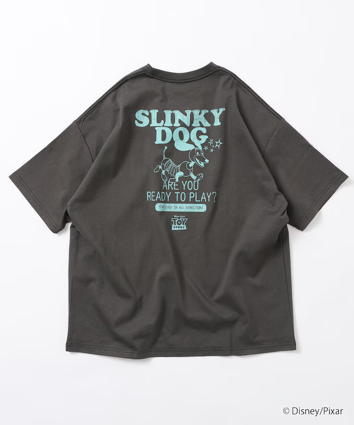 [TOY STORY] Exclusive Back Print Crew Neck T-Shirt / Slinky Dog [Limited Edition]