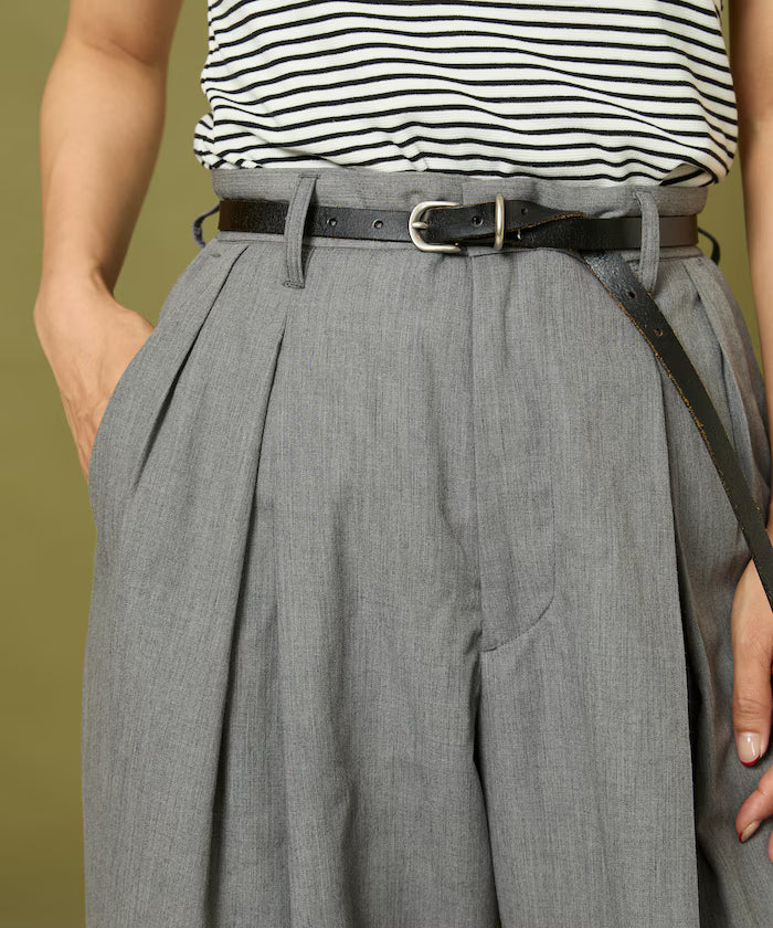 Tuck Wide Slacks Pants