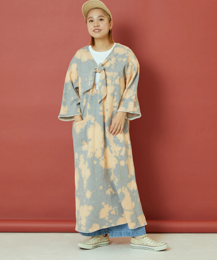 Bleach Back Sweat Ribbon One-Piece