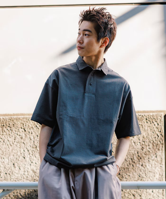 STORATECH/Stratech Big Silhouette Polo Shirt/Antibacterial/Odor Resistant/Sanitizing/UV Cut/Contact Cooling/Quick Drying 【Limited Release】