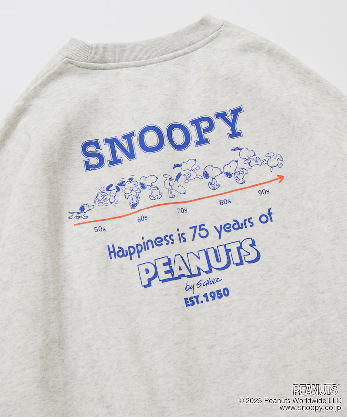 PEANUTS/Peanuts Exclusive Back Print Crew Neck Sweatshirt/Snoopy 【Limited Release】