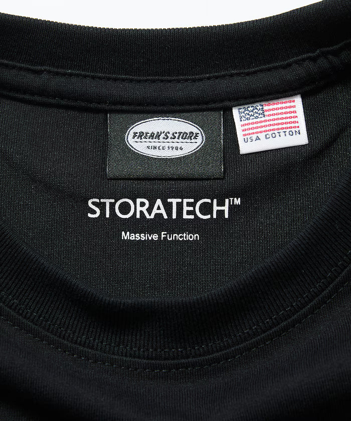 STORATECH/Stratech Big Silhouette One Point Logo T-Shirt/Antibacterial/Odor Resistant/Antimicrobial/UV Cut/Contact Cooling Moisture Wicking 【Limited Release】