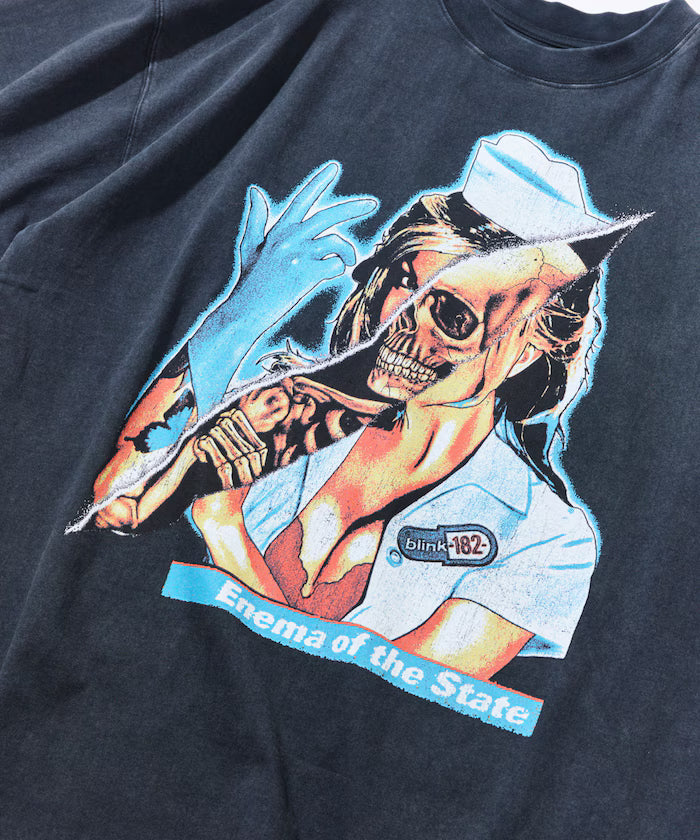 【EXCLUSIVE】BLINK182 print Tee / Blink182 print crew neck T-shirt