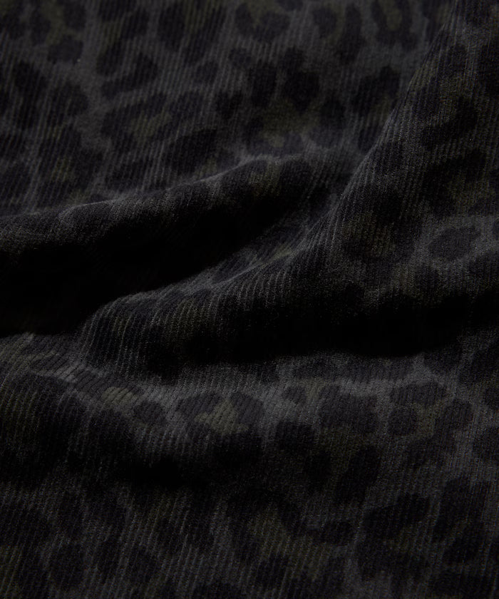 Wide Straight Silhouette All-Over Print Light Corduroy Easy Pants [Compatible with Set Up]