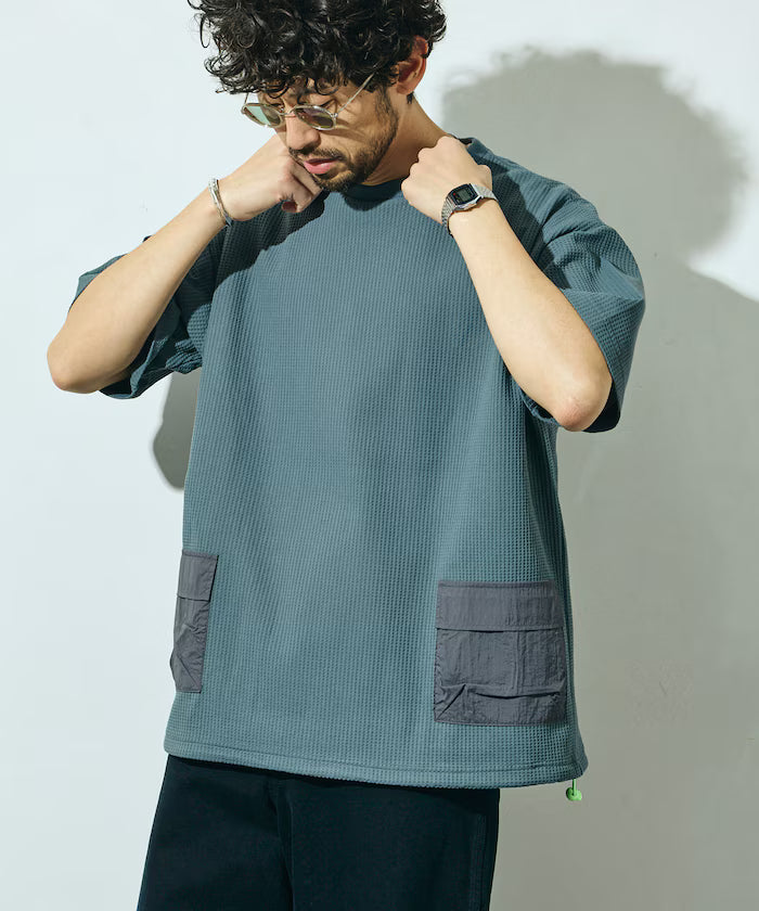 Side Pocket Spindle Tech Thermal Short Sleeve T-Shirt / Big Silhouette