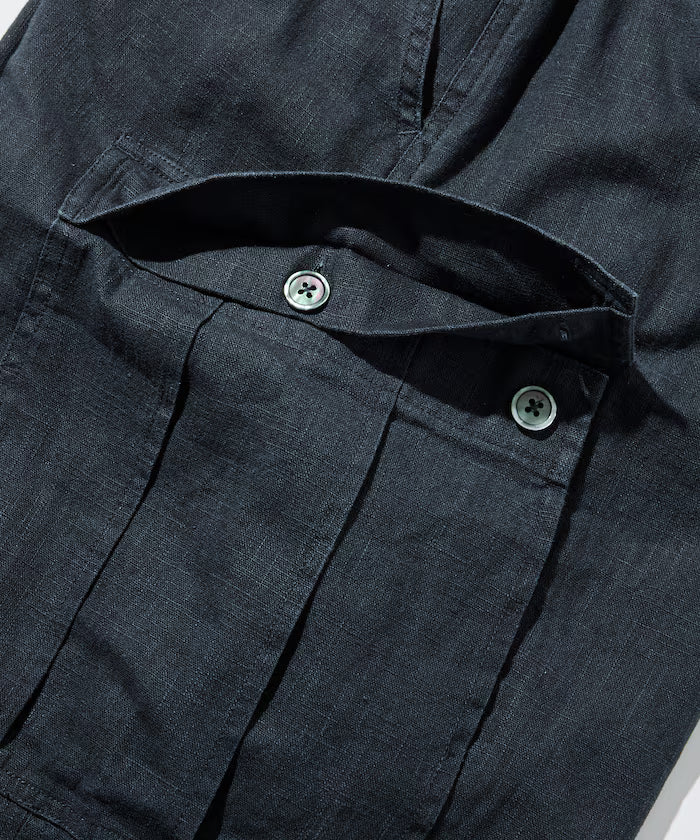 LINEN COTTON EASY CARGO PANTS 【Compatible with Set-Up】