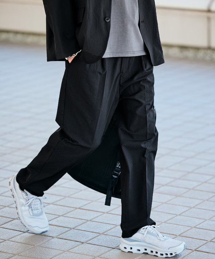 AiRide/AiRide Relax Fit Seersucker Setup/Tailored Jacket/Wide Slacks/Quick Dry/UV Cut 【Limited Release】