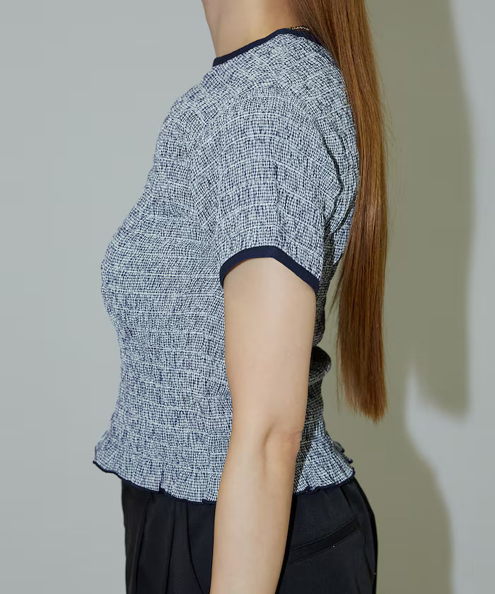 Shearing Design Check Pullover Shirt