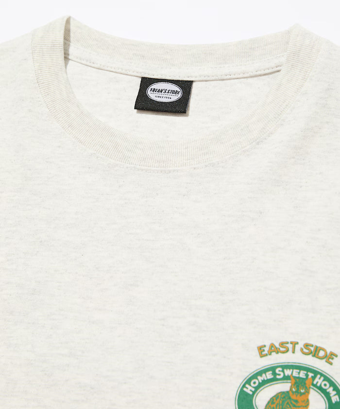 Big Silhouette Back Print Crew Neck T-Shirt / City Dounuts CAT [Limited Edition]