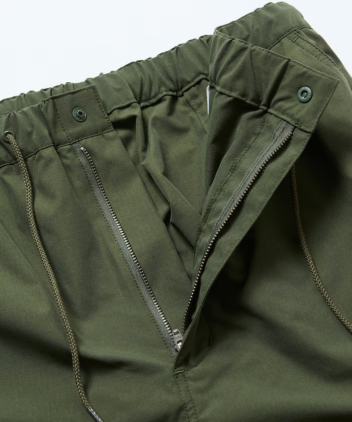 Quick Dry Fabric Wide Silhouette Poly Rip Cross Short Cargo Pants/UV Cut/Quick Dry 【Limited Release】