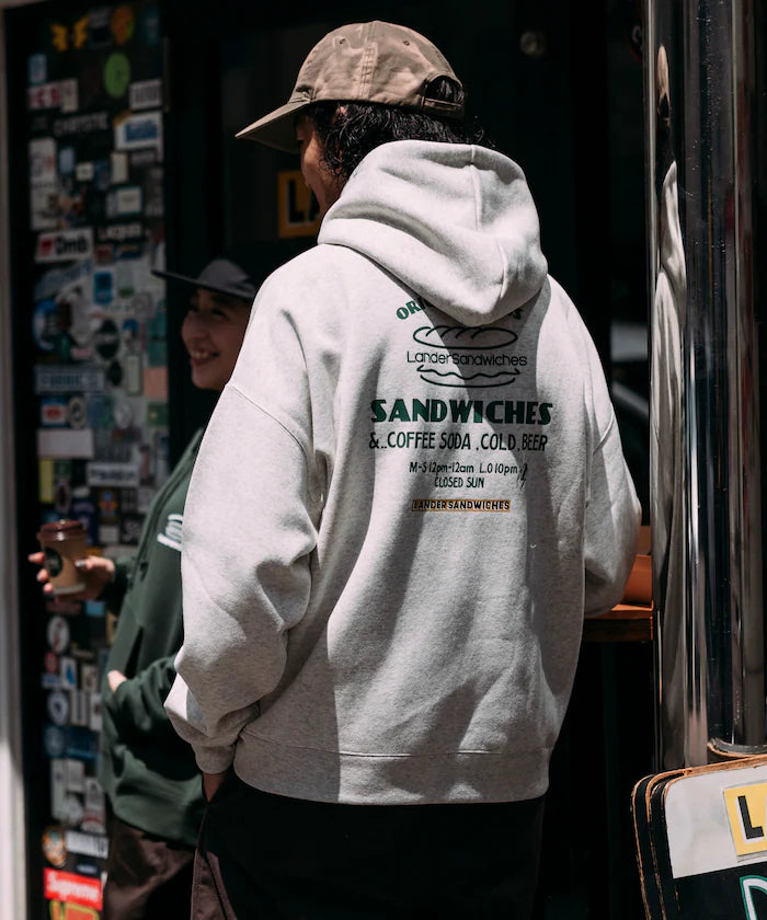 LANDER SANDWICHES×FREAK'S STORE/LANDER Limited Big Silhouette Back Print Sweat Hoodie 【Limited Release】